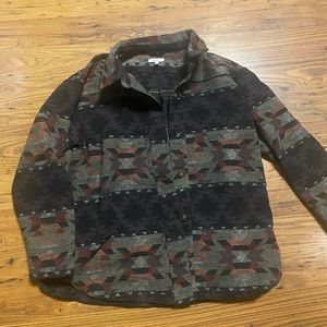 Aztec shacket with pockets
